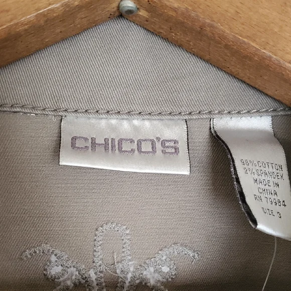 Chico's Chelsea Pacie Jacket Granite Size 3 - Picture 4 of 17